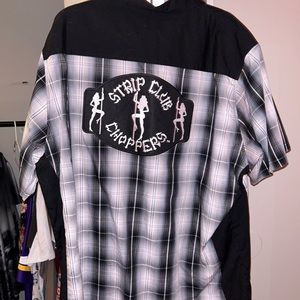 Strip club choppers bowling shirt
